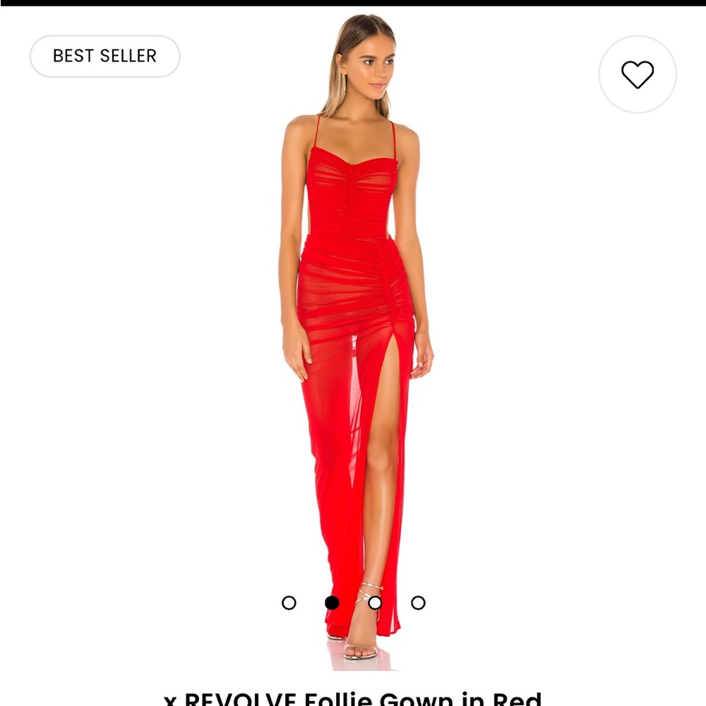 Michael Costello x revolve Follie gown